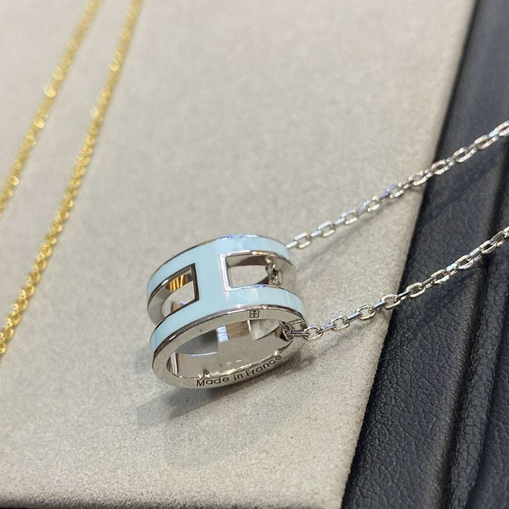 [Luxe]POP H ライトブルーネックレス