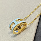 [Luxe]POP H ライトブルーネックレス