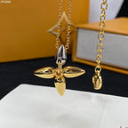 [Luxe]Collier pendentif Louisette en or