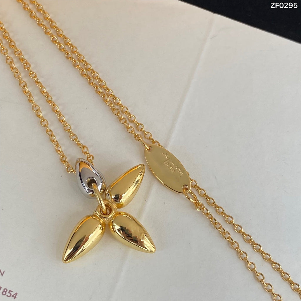 [Luxe]Collier pendentif Louisette en or