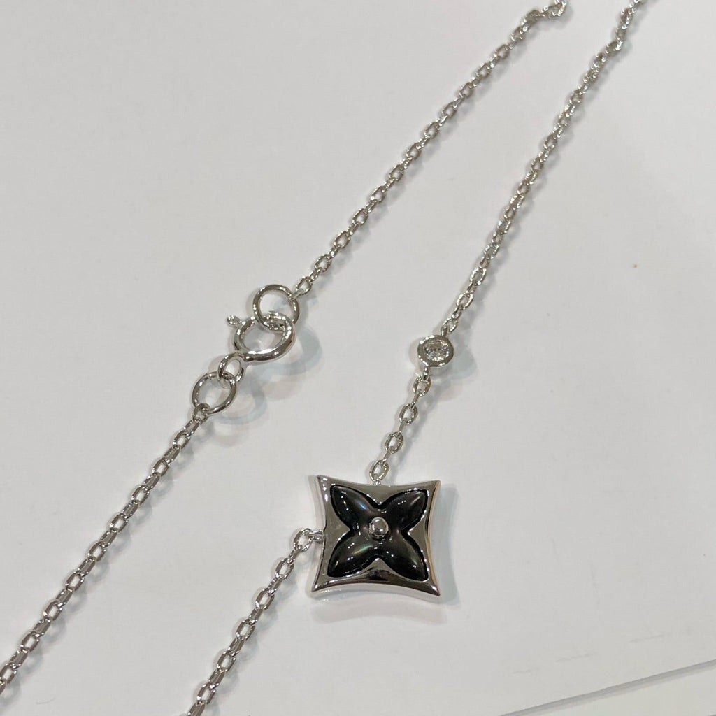 [Luxe]スターブラックモップネックレス