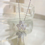 [Luxe]FLOWER DIAMOND NECKLACE