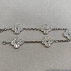 [Luxe] CLOVER 5 MOTIF FULL DIAMOND BRACELET COLLECTION