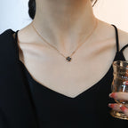 [Luxe] COLLIER PENDENTIF SOLEIL EN OR ROSE 1 DIAMANT