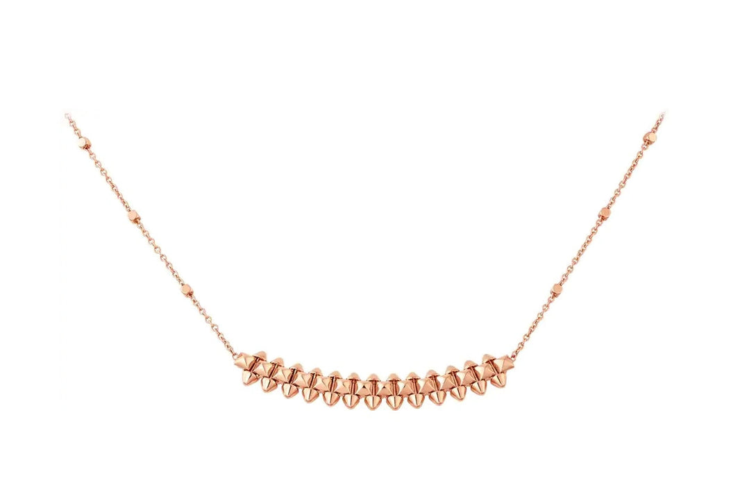 [Luxe]CLASH PINK GOLD NECKLACE