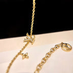 [Luxe]LOGO STAR MOTIF GOLD BRACELET
