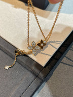 [Luxe] COLLIER STAR BLOSSOM OR ROSE DIAMANTS