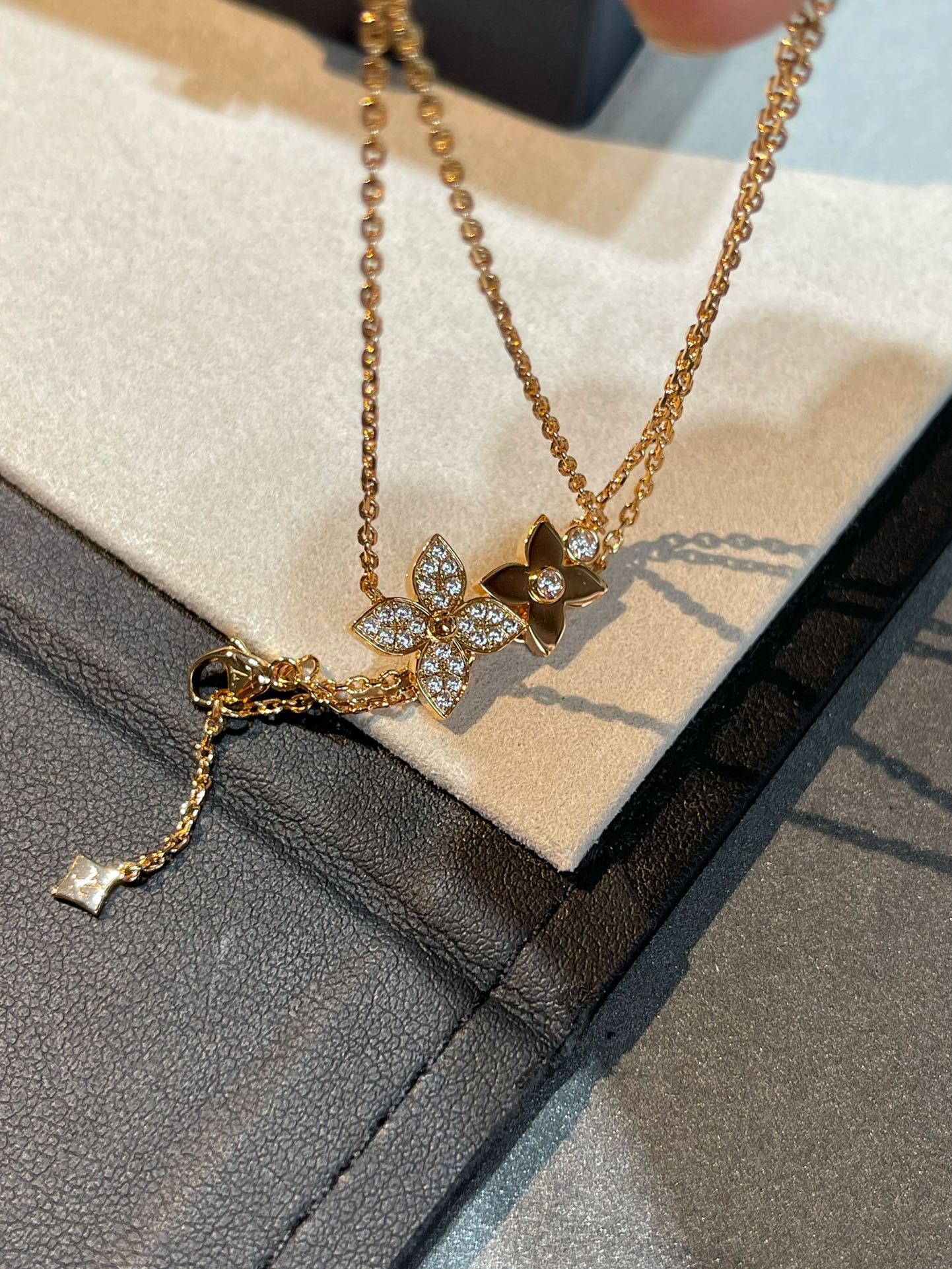 [Luxe]スターブロッサムネックレス ピンクゴールド ダイヤモンド