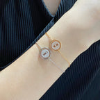 [LUXE]LUCKY MOVE DIAMOND PAVED BRACELET
