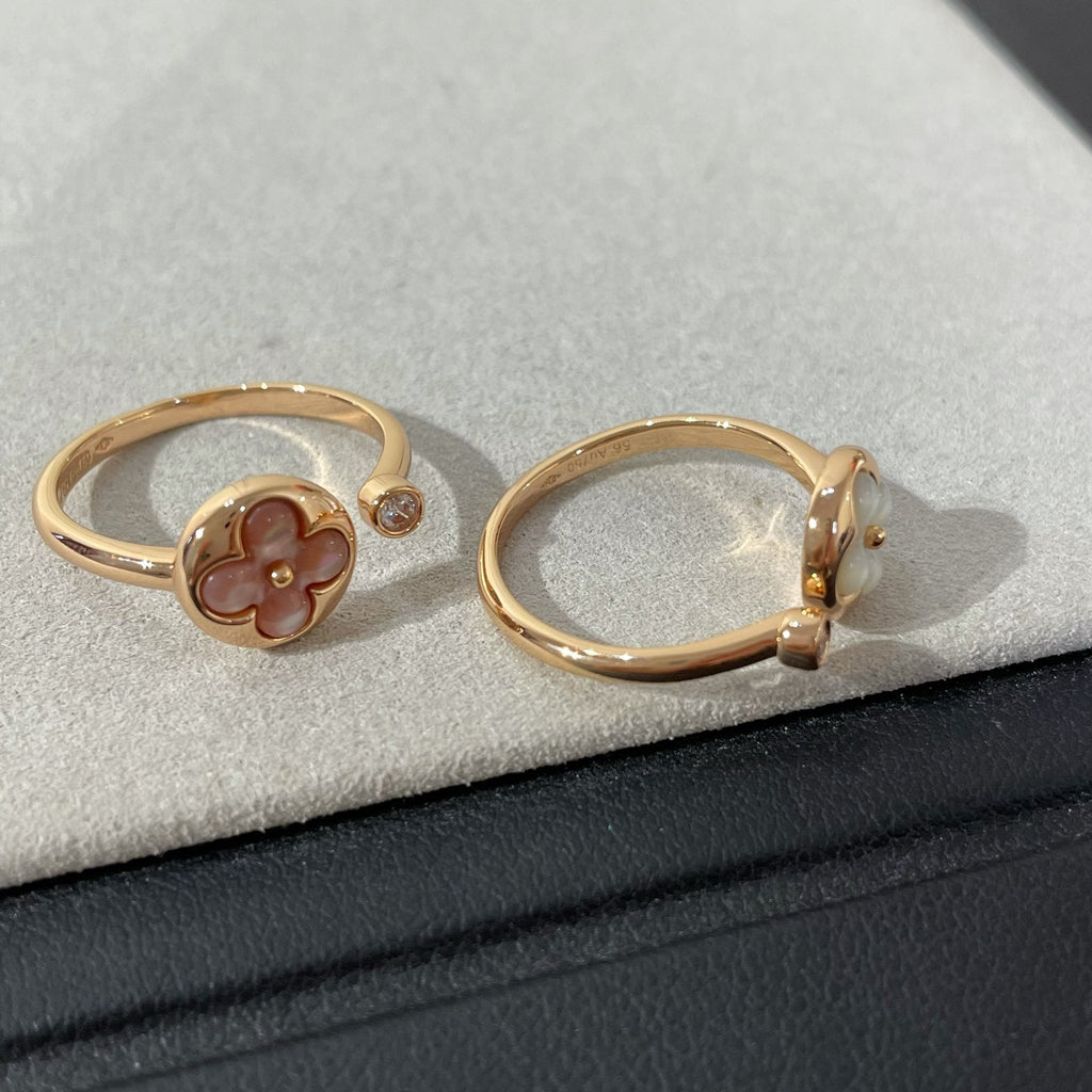 [Luxe] BAGUE SUN 1 DIAMANT ROSE