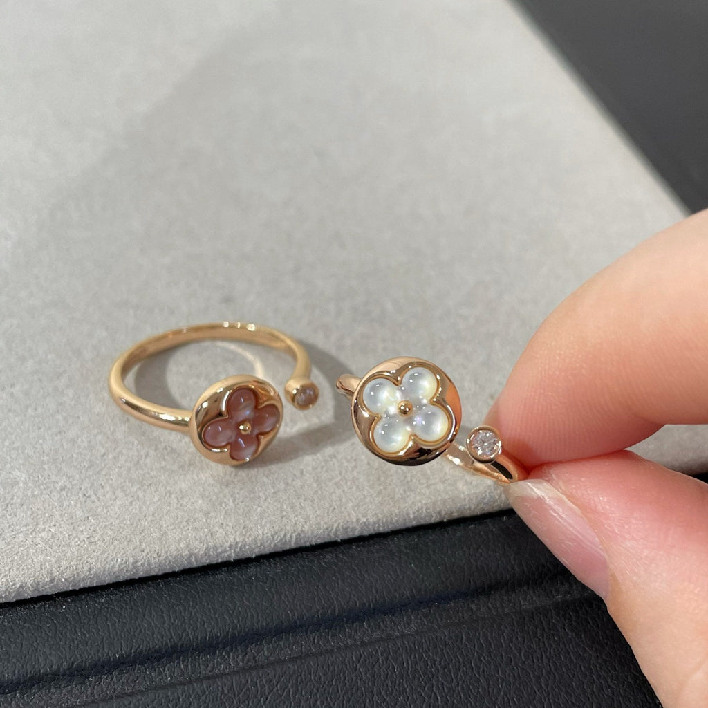 [Luxe] BAGUE SUN 1 DIAMANT ROSE