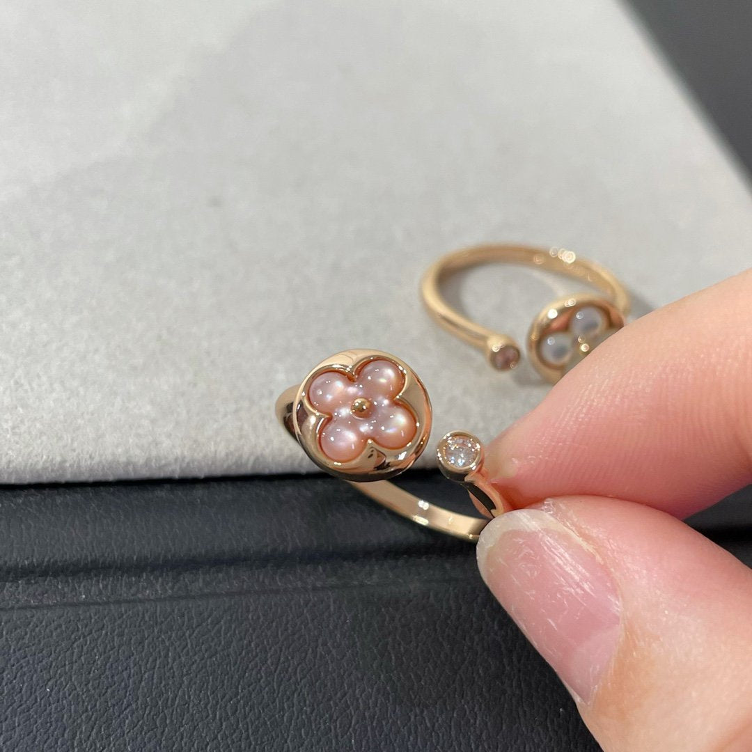 [Luxe] BAGUE SUN 1 DIAMANT ROSE