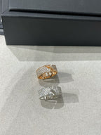 [Luxe]BAGUE PAVÉE DE DIAMANTS LIENS EVIDENCE