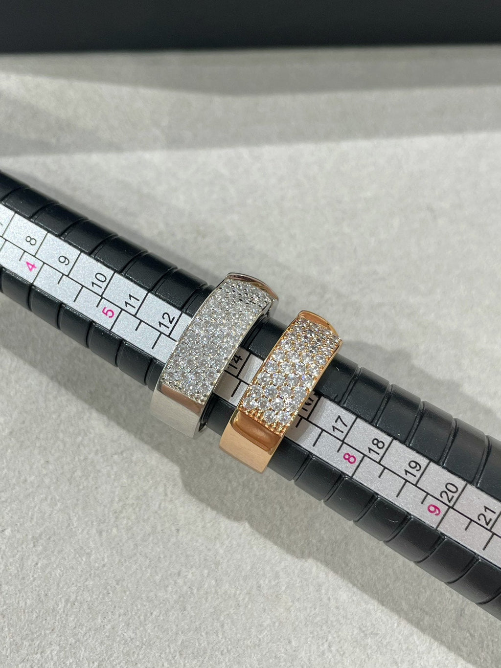 [Luxe]BAGUE PAVÉE DE DIAMANTS LIENS EVIDENCE