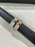 [Luxe]BAGUE PAVÉE DE DIAMANTS LIENS EVIDENCE