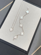 [Luxe]CLOVER WHITE PEARL MOP 5 MOTIF BRACELET COLLECTION