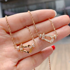 [Luxe]フォース10 ピンクゴールド ダイヤモンドネックレス