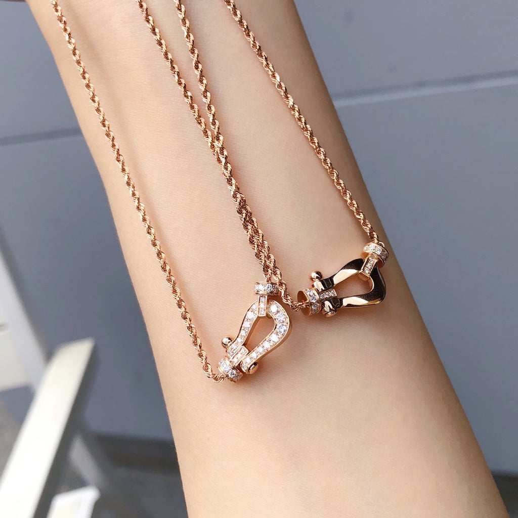 [Luxe]フォース10 ピンクゴールド ダイヤモンドネックレス