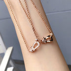 [Luxe]フォース10 ピンクゴールド ダイヤモンドネックレス