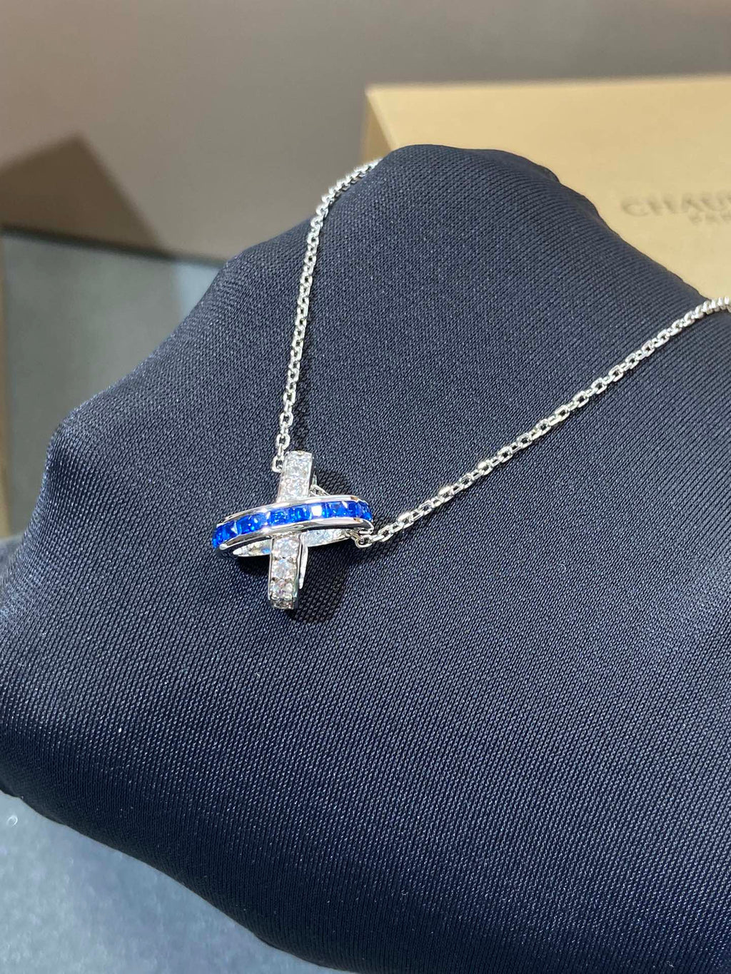 [Luxe]リアン ダイヤモンド シルバーネックレス