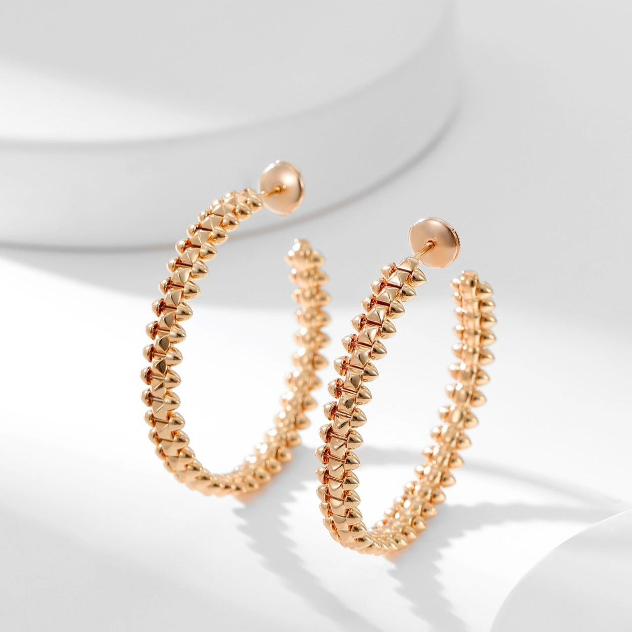 [Luxe Jewelry]CLASH HOOP LARGE EARRINGS