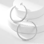 [Luxe Jewelry]CLASH HOOP LARGE EARRINGS