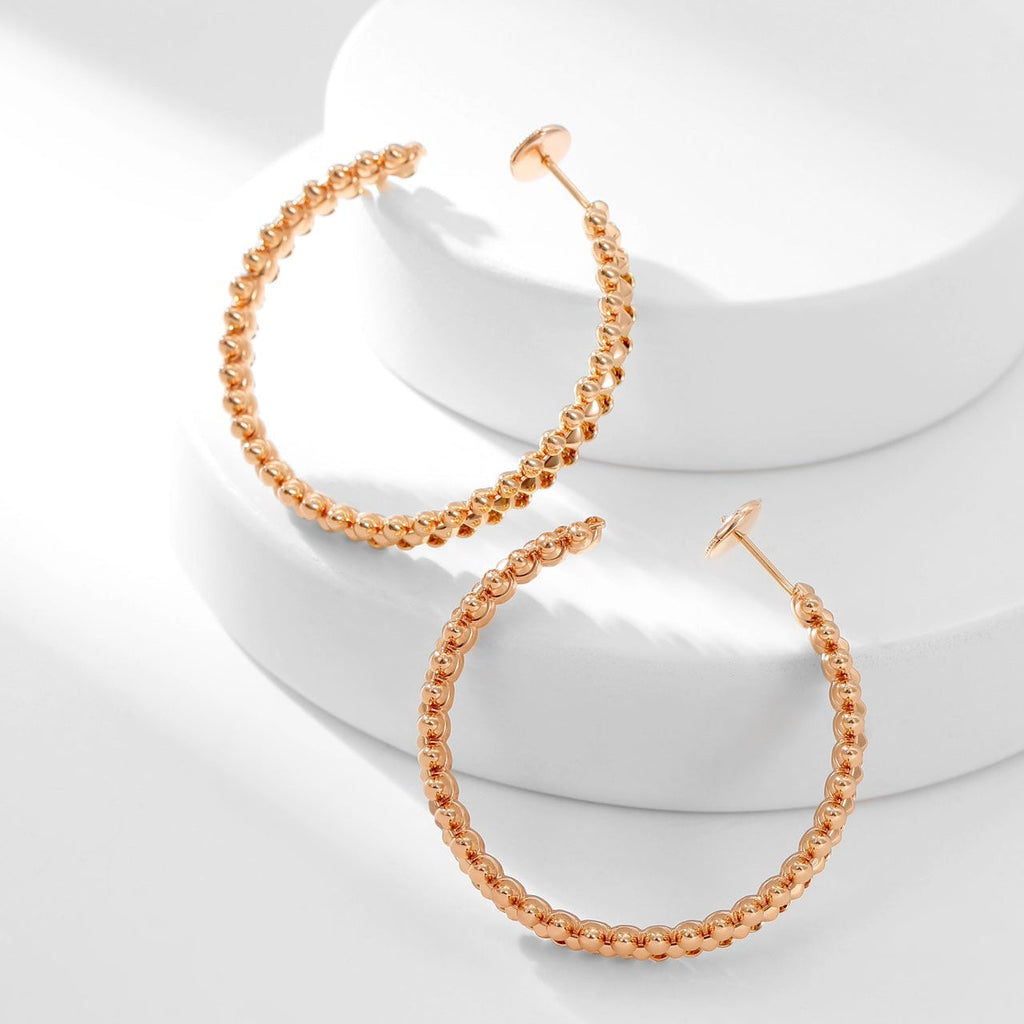 [Luxe Jewelry]CLASH HOOP LARGE EARRINGS