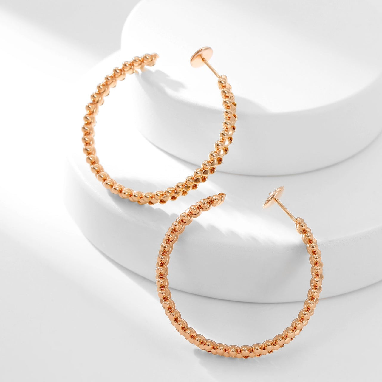 [Luxe Jewelry]CLASH HOOP LARGE EARRINGS