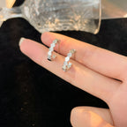 [Luxe]Boucles d'oreilles créoles en diamant BEE LOVE