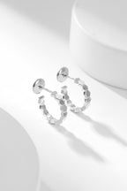 [Luxe]Boucles d'oreilles créoles en diamant BEE LOVE