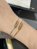 [LUXE] LOVE & JUSTE Baby Move Diamond Bracelet Stack Set