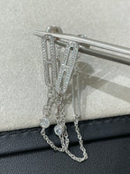 [Luxe]Boucles d'oreilles pendantes en diamants Chaine Chaos