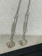 [Luxe]Boucles d'oreilles pendantes en diamants Chaine Chaos