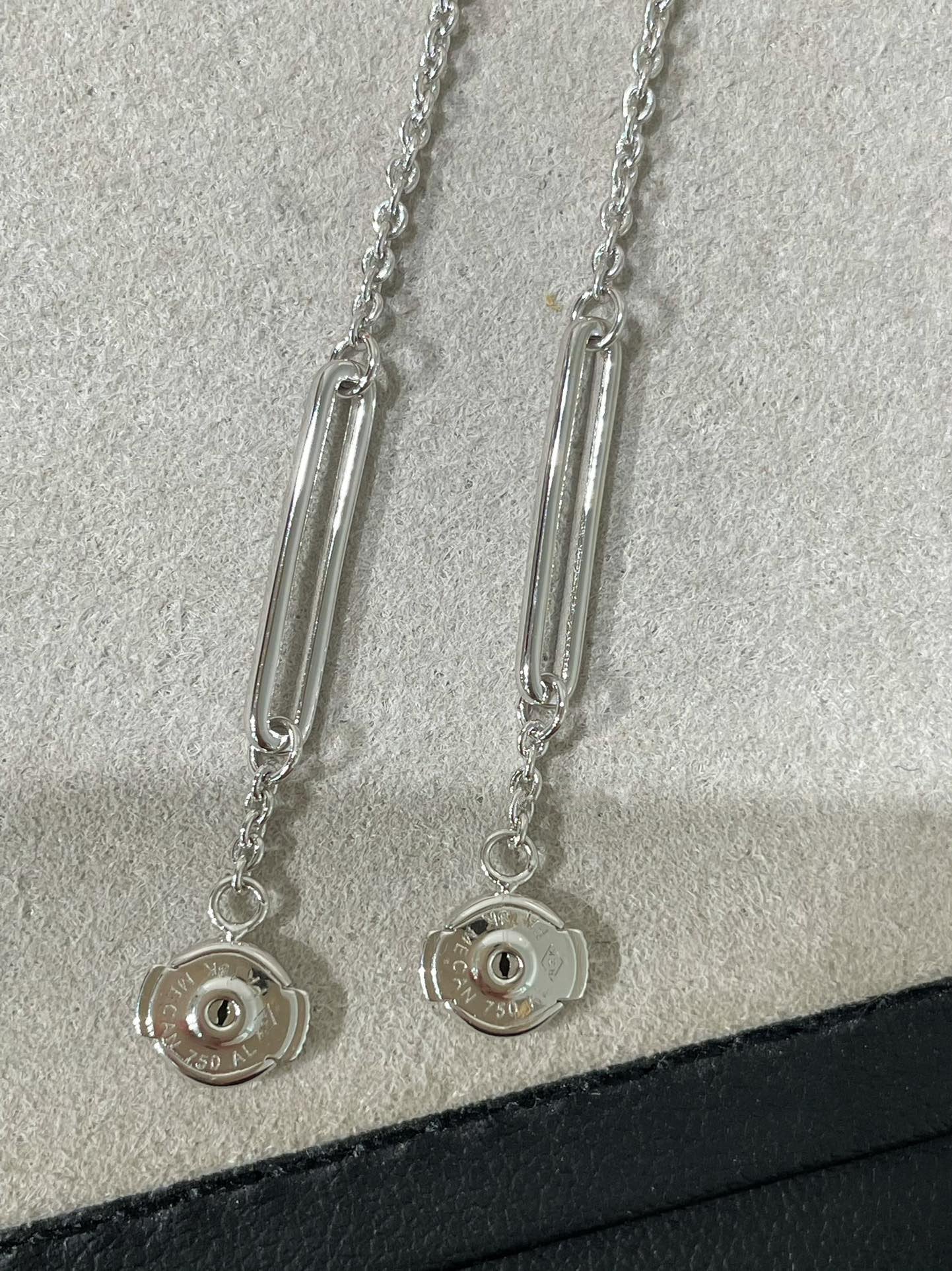[Luxe]Boucles d'oreilles pendantes en diamants Chaine Chaos