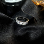 [Luxe]BAGUE KELLY EN ARGENT ET DIAMANT