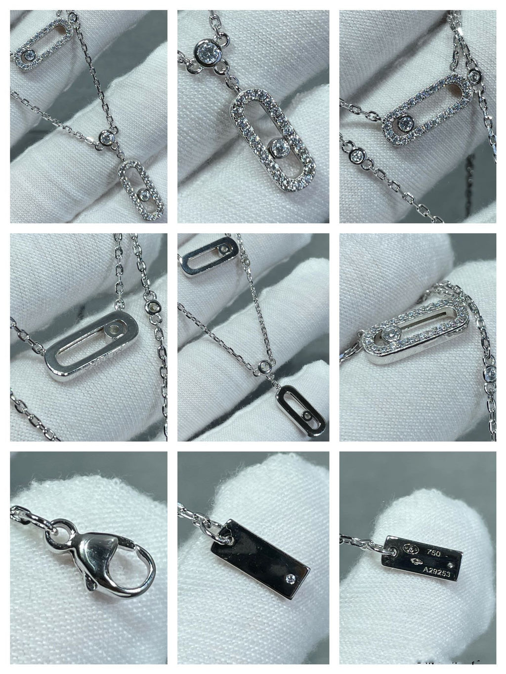 [LUXE]MOVE 2 ROW DIAMOND NECKLACE