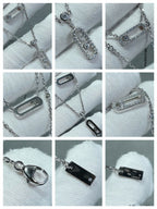 [LUXE]MOVE 2 ROW DIAMOND NECKLACE