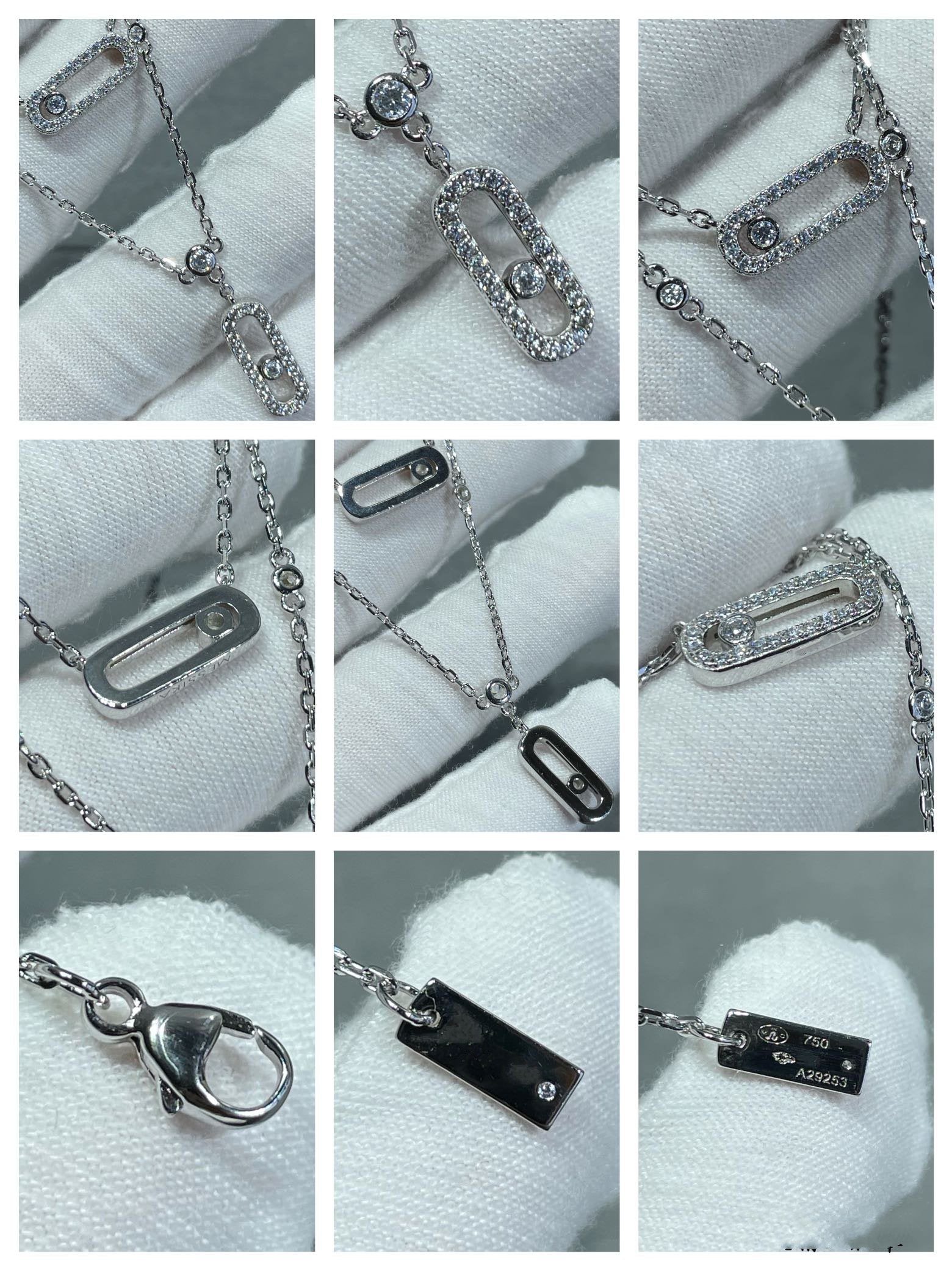 [LUXE]MOVE 2 ROW DIAMOND NECKLACE