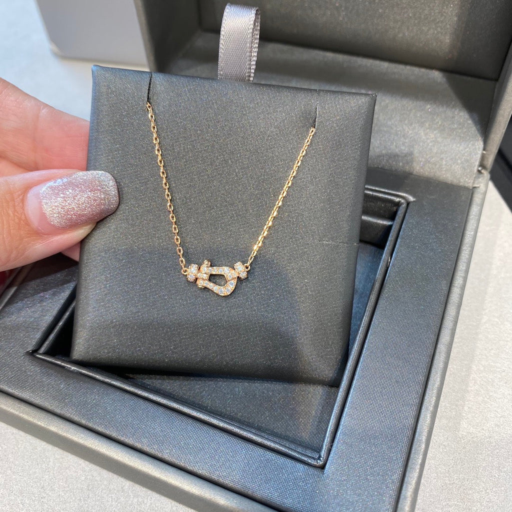 [Luxe]フォース10 ダイヤモンド ピンクゴールドネックレス ミニモデル