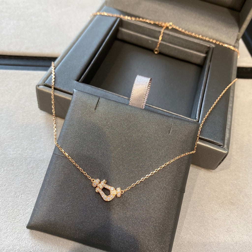 [Luxe]フォース10 ダイヤモンド ピンクゴールドネックレス ミニモデル