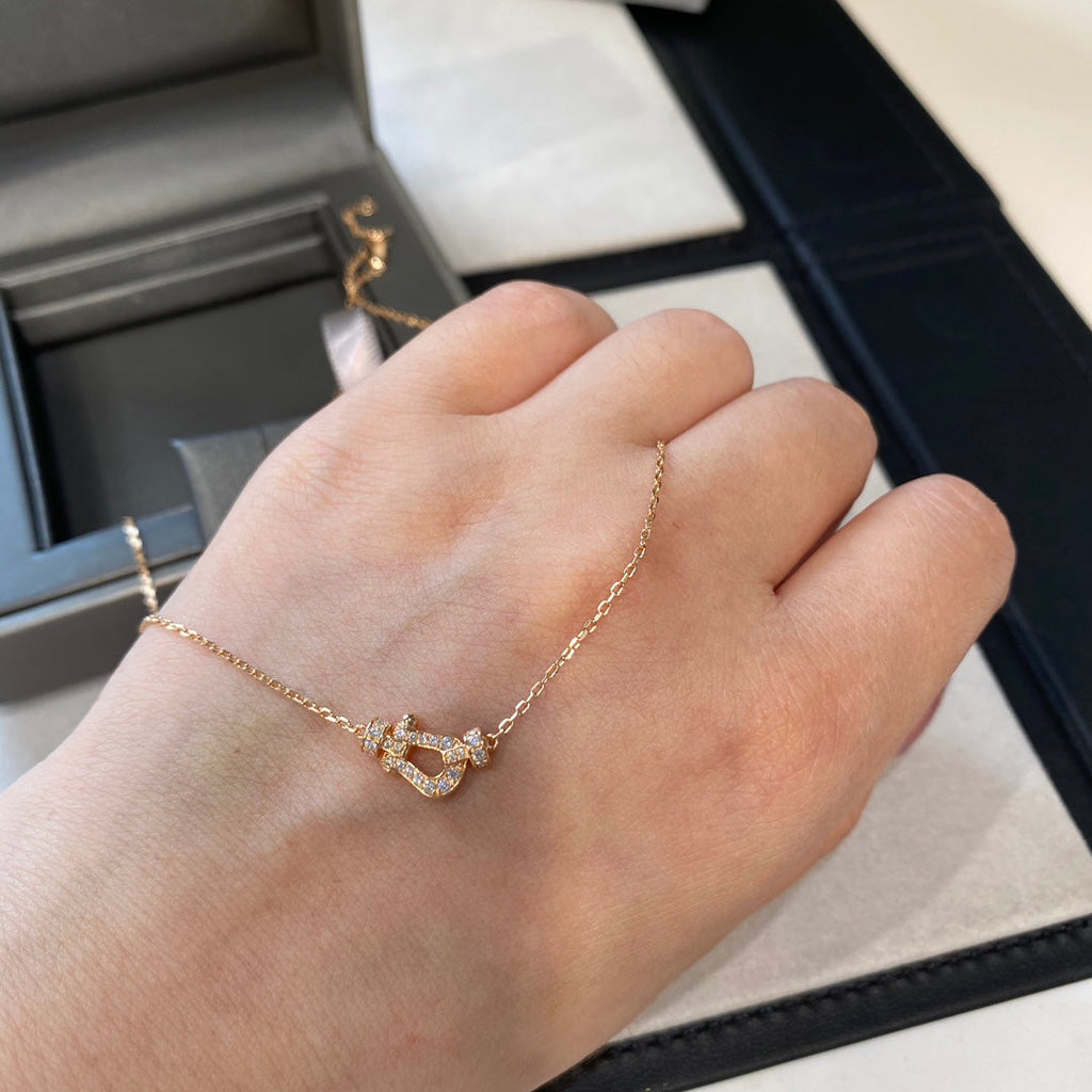 [Luxe]フォース10 ダイヤモンド ピンクゴールドネックレス ミニモデル