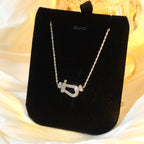 [Luxe] COLLIER FORCE 10 DIAMANTS ARGENT MINI MODÈLE