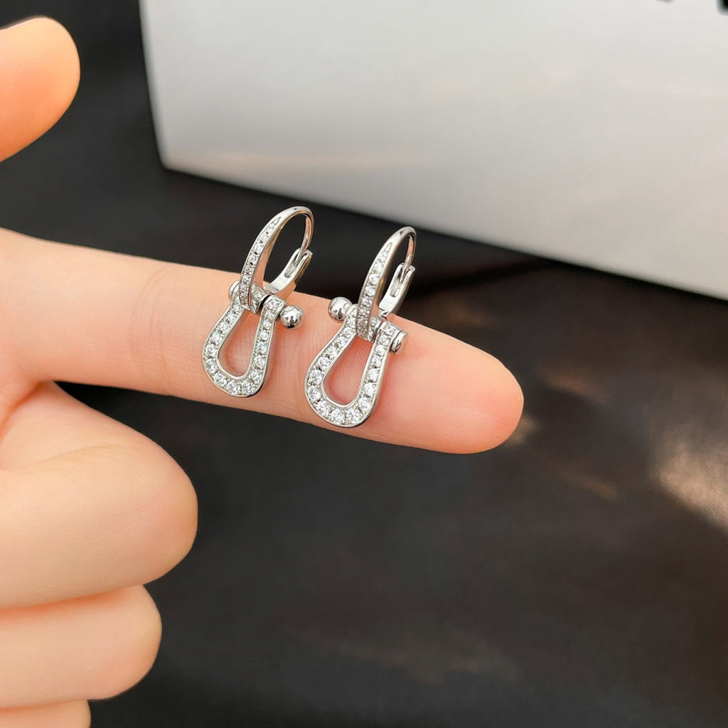 [Luxe]フォース10 フルダイヤモンドドロップイヤリング ミディアムモデル