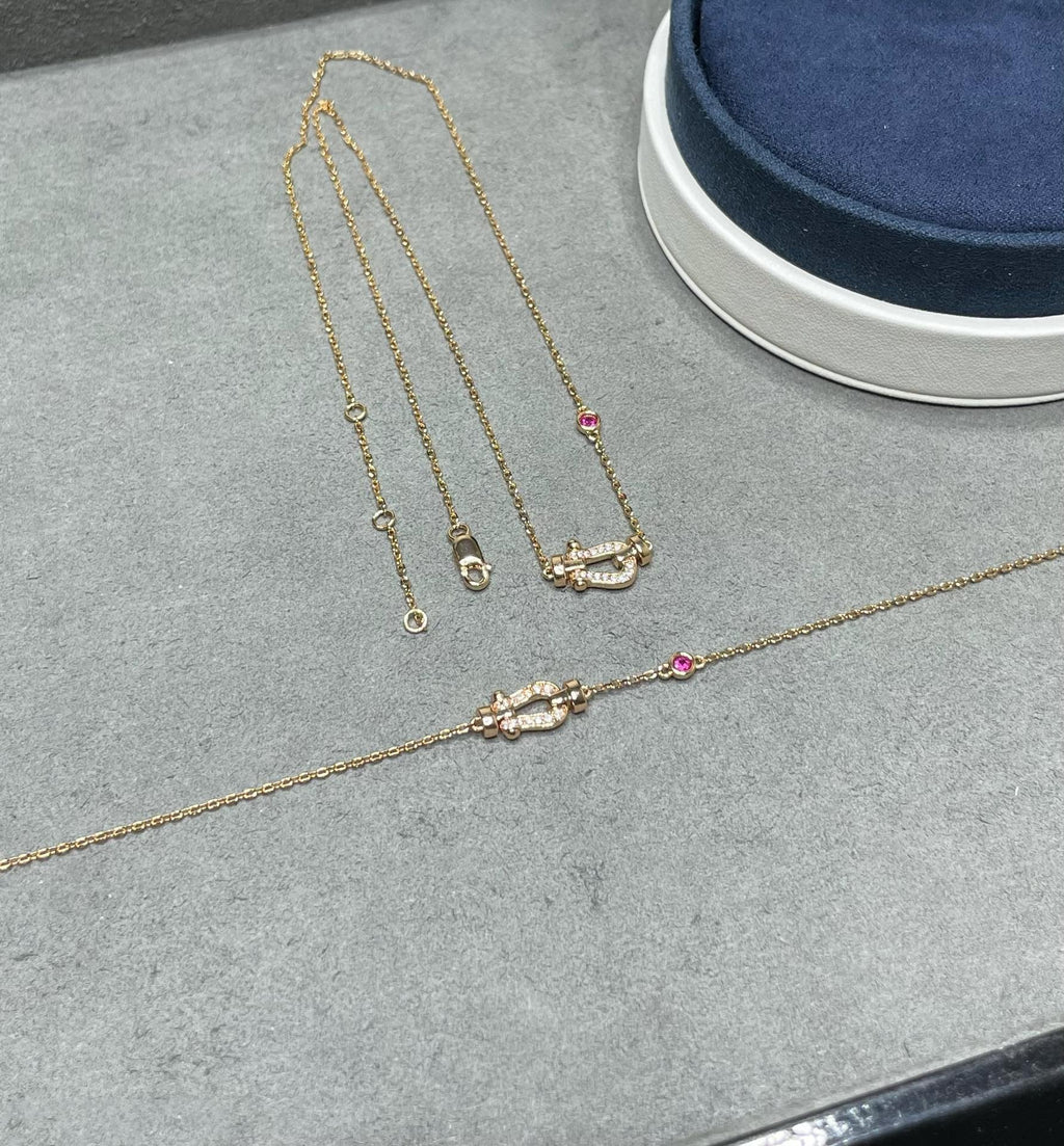 [Luxe] COLLIER FORCE 10 DIAMANTS EN OR ROSE
