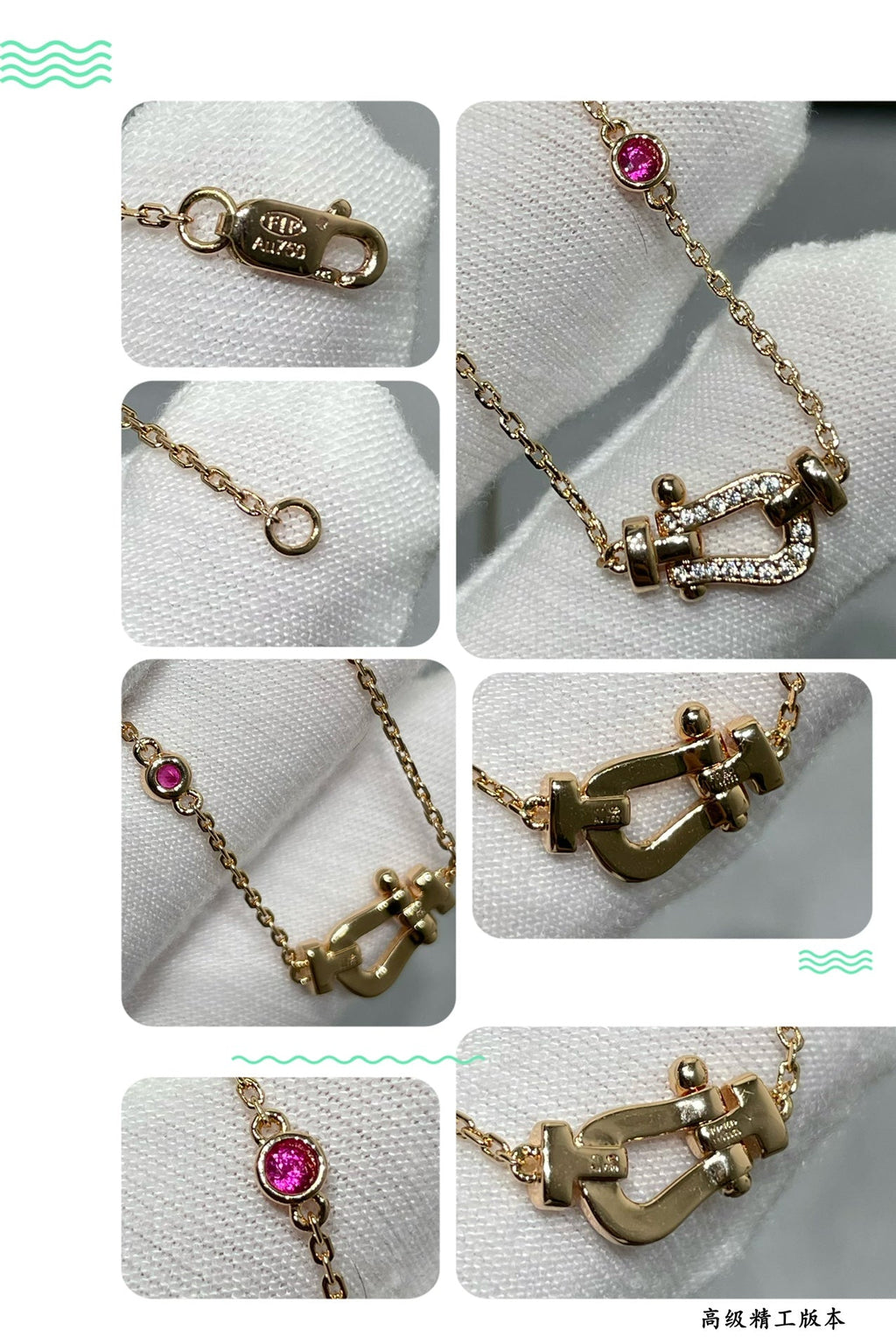 [Luxe] COLLIER FORCE 10 DIAMANTS EN OR ROSE