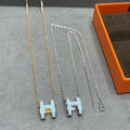 [Luxe]POP H スカイブルーネックレス