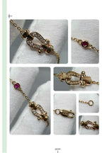 [Luxe]FORCE 10 DIAMOND CHAIN LINK PINK GOLD BRACELET
