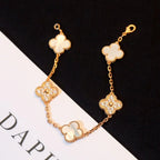 [Luxe]CLOVER WHITE PEARL MOP 5 MOTIF BRACELET COLLECTION