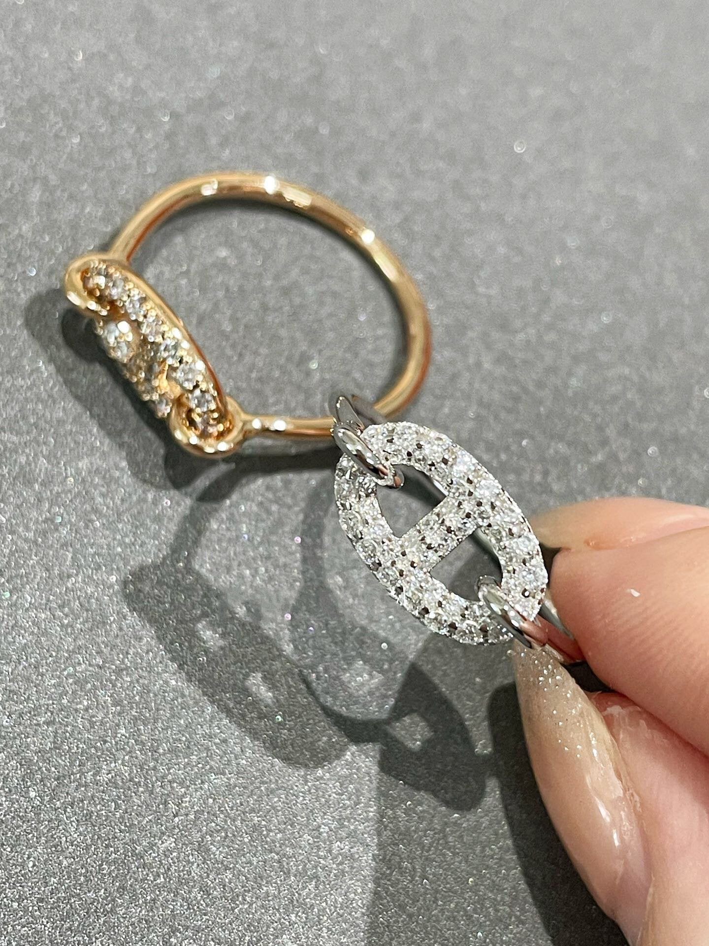 [Luxe]BAGUE RONDE PETIT DIAMANT
