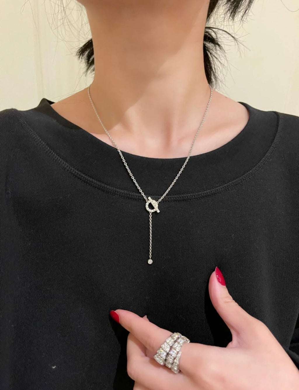 [Luxe] COLLIER FINESSE ARGENT DIAMANT